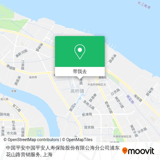 中国平安中国平安人寿保险股份有限公海分公司浦东花山路营销服务地图