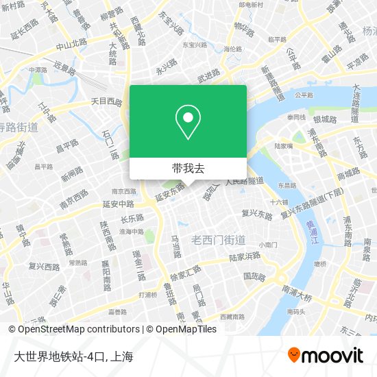 大世界地铁站-4口地图