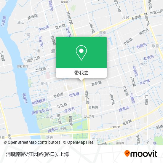浦晓南路/江园路(路口)地图