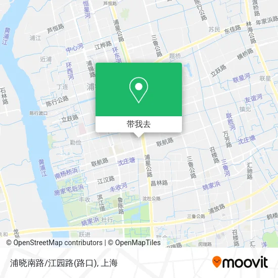 浦晓南路/江园路(路口)地图