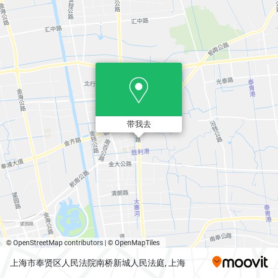 上海市奉贤区人民法院南桥新城人民法庭地图