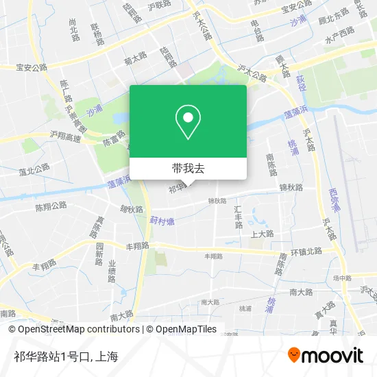祁华路站1号口地图