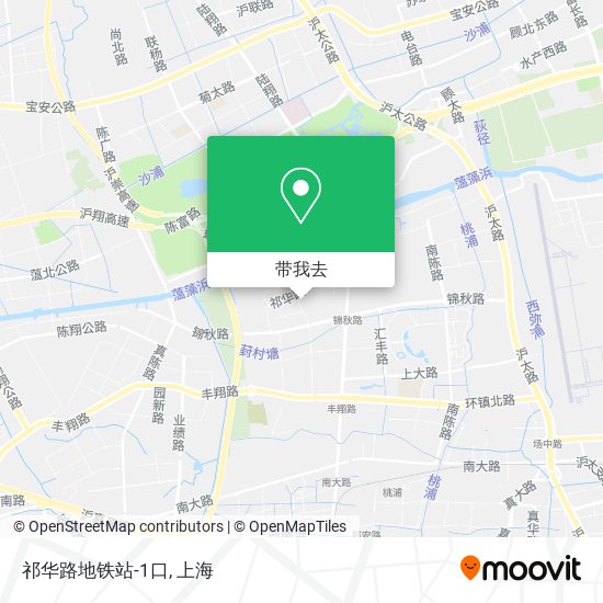 祁华路地铁站-1口地图