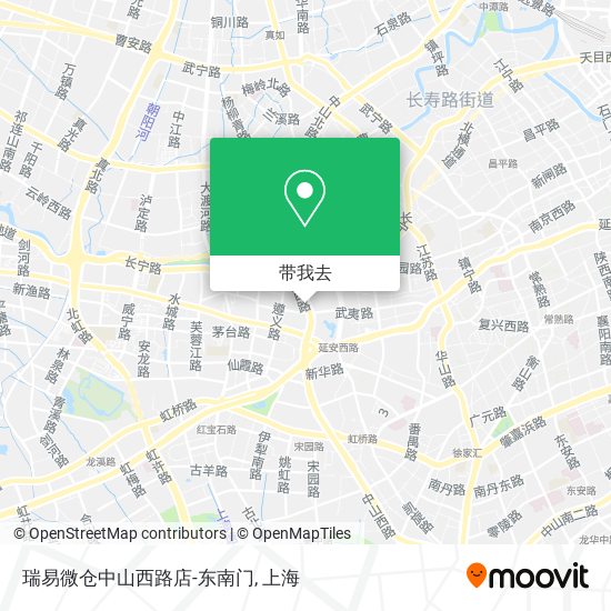 瑞易微仓中山西路店-东南门地图