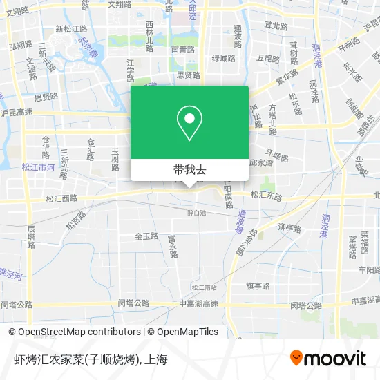 虾烤汇农家菜(子顺烧烤)地图