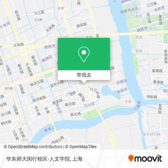 华东师大闵行校区-人文学院地图