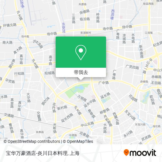 宝华万豪酒店-炎川日本料理地图