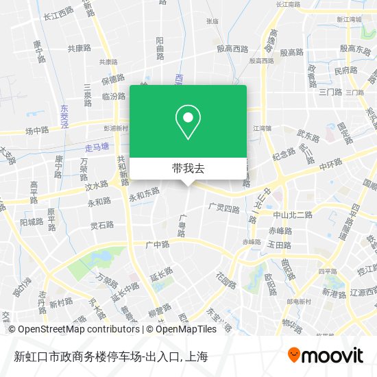 新虹口市政商务楼停车场-出入口地图
