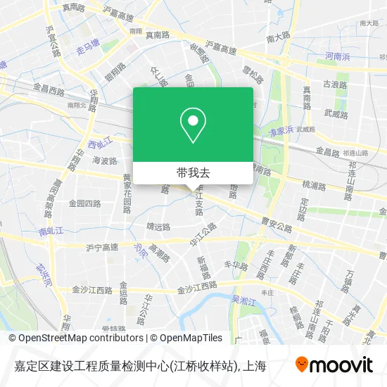 嘉定区建设工程质量检测中心(江桥收样站)地图