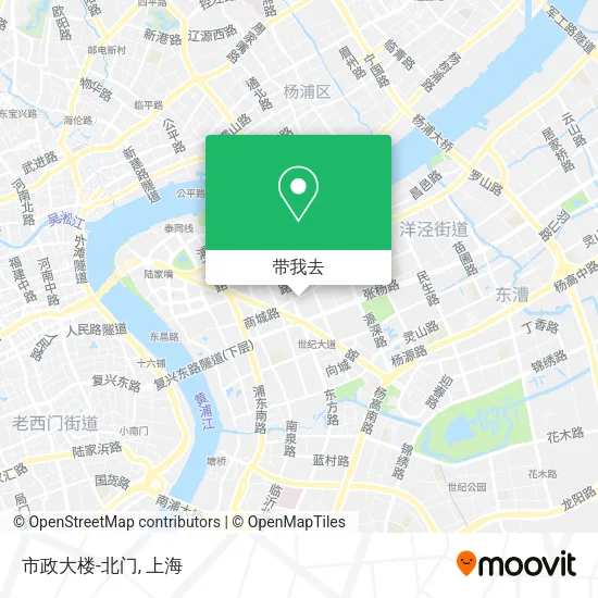 市政大楼-北门地图
