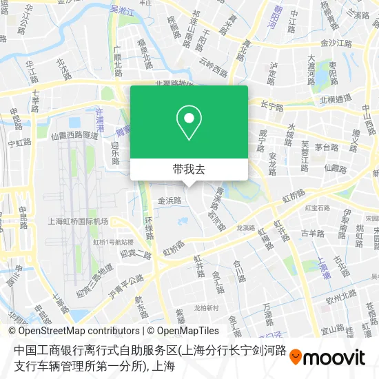 中国工商银行离行式自助服务区(上海分行长宁剑河路支行车辆管理所第一分所)地图