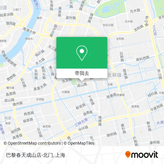 巴黎春天成山店-北门地图