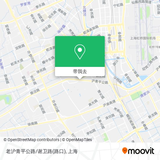 老沪青平公路/谢卫路(路口)地图