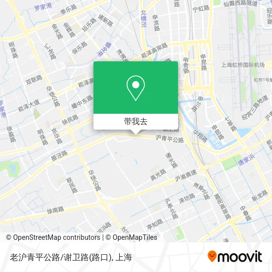 老沪青平公路/谢卫路(路口)地图