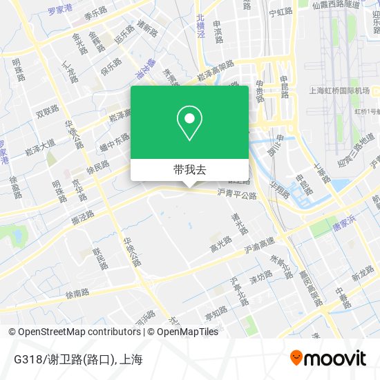 G318/谢卫路(路口)地图