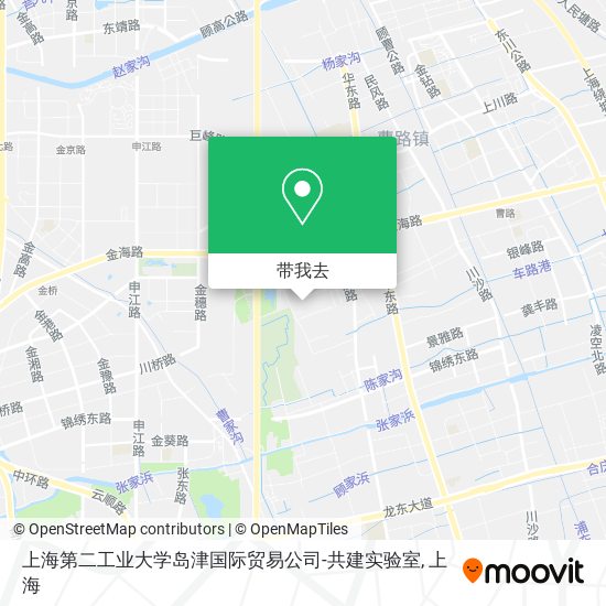 上海第二工业大学岛津国际贸易公司-共建实验室地图