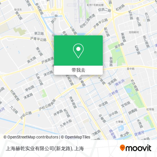 上海赫乾实业有限公司(新龙路)地图