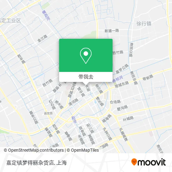 嘉定镇梦得丽杂货店地图