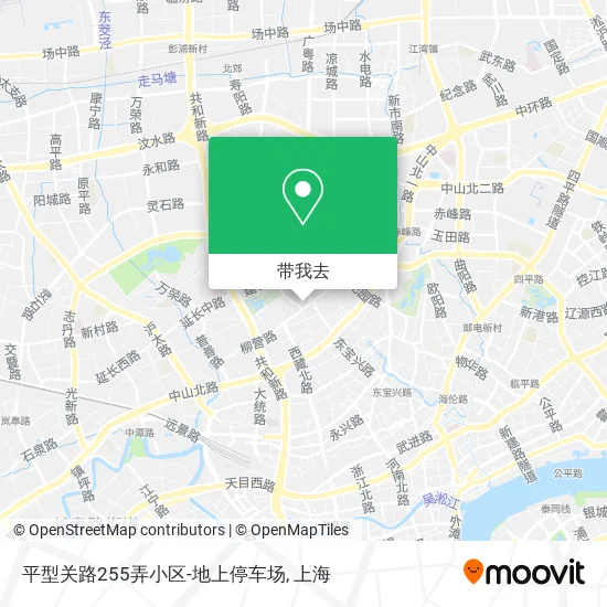 平型关路255弄小区-地上停车场地图