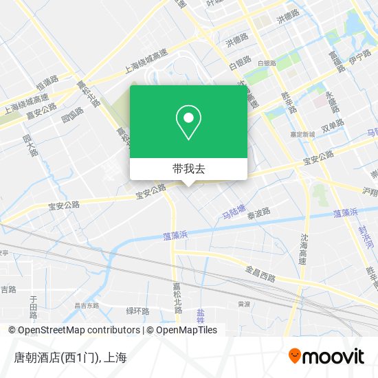 唐朝酒店(西1门)地图