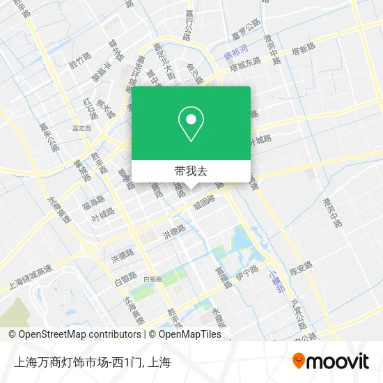 上海万商灯饰市场-西1门地图