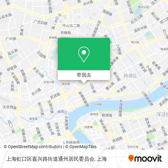 上海虹口区嘉兴路街道通州居民委员会地图