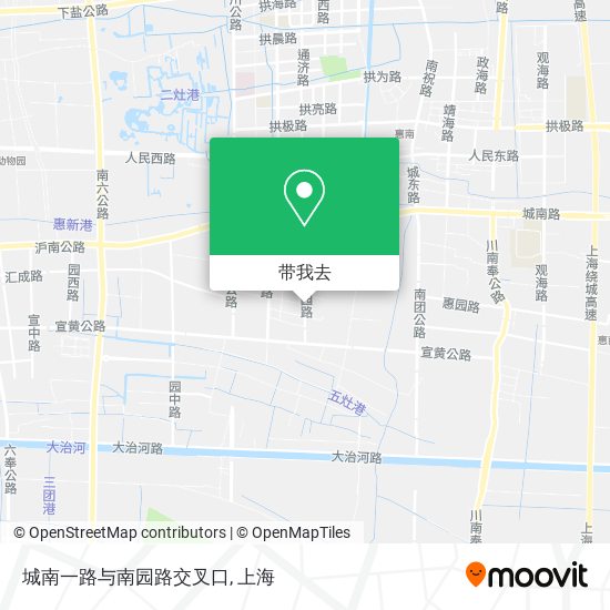 城南一路与南园路交叉口地图