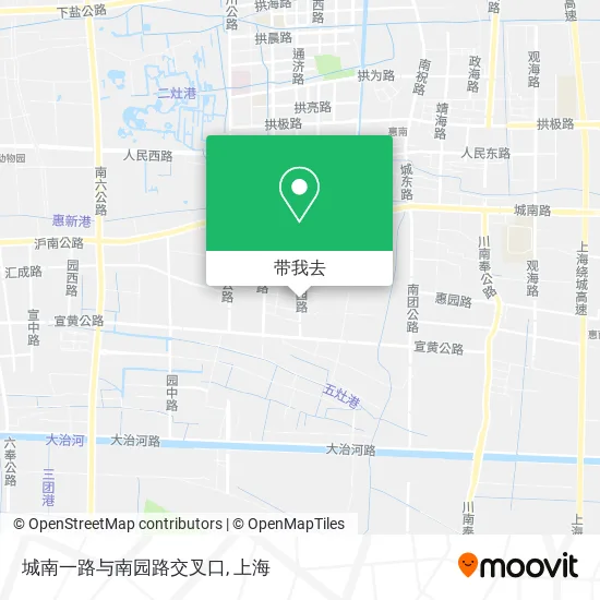 城南一路与南园路交叉口地图