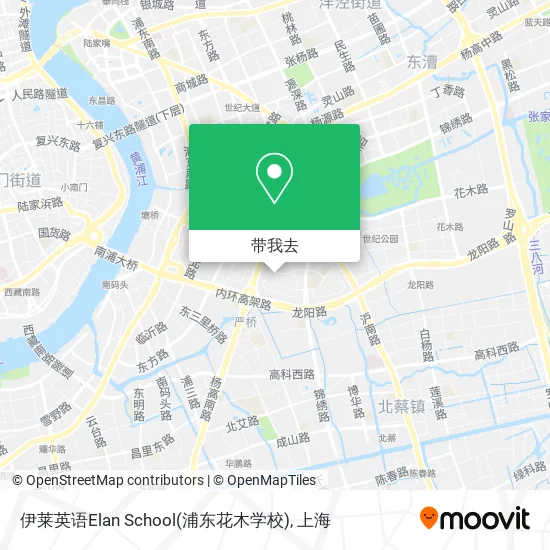 伊莱英语Elan School(浦东花木学校)地图