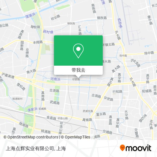 上海点辉实业有限公司地图