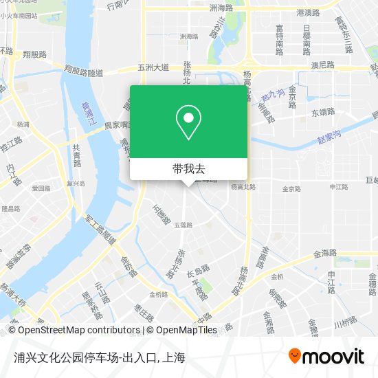 浦兴文化公园停车场-出入口地图