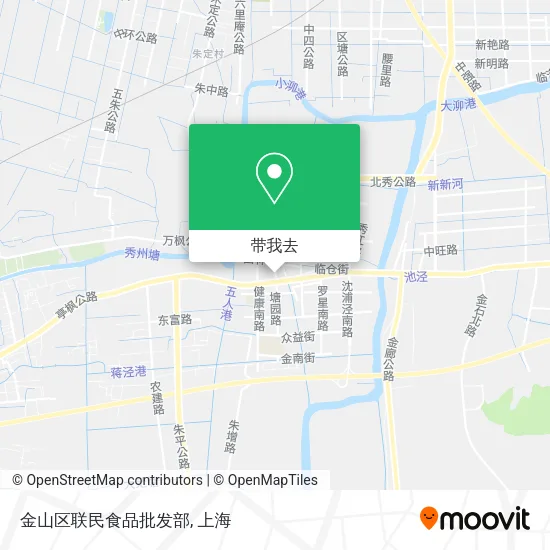 金山区联民食品批发部地图