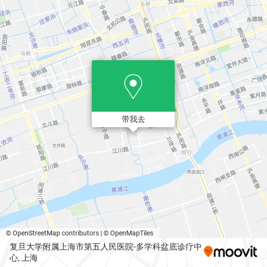 复旦大学附属上海市第五人民医院-多学科盆底诊疗中心地图