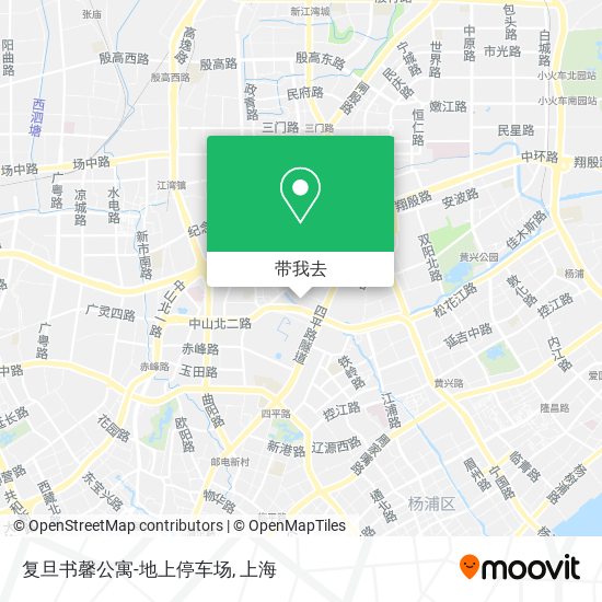 复旦书馨公寓-地上停车场地图