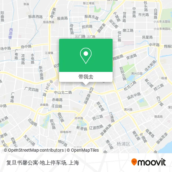 复旦书馨公寓-地上停车场地图