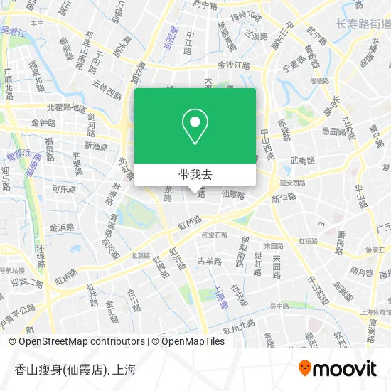 香山瘦身(仙霞店)地图