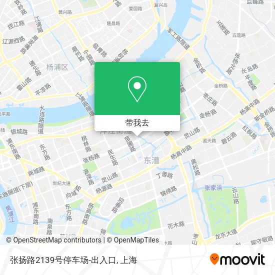 张扬路2139号停车场-出入口地图