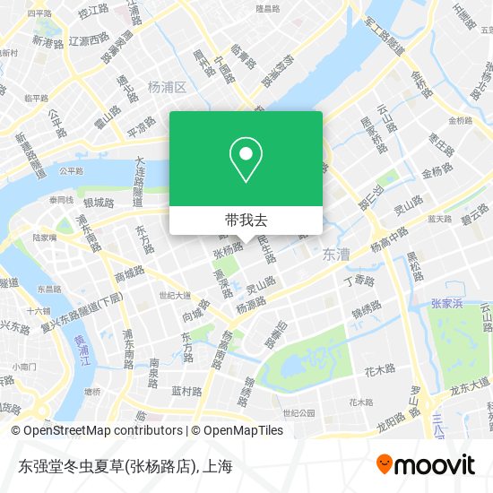 东强堂冬虫夏草(张杨路店)地图