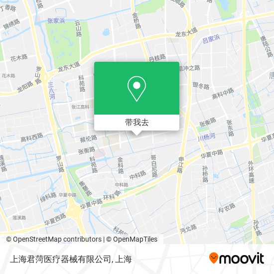 上海君菏医疗器械有限公司地图