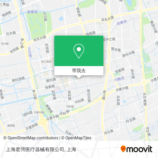 上海君菏医疗器械有限公司地图