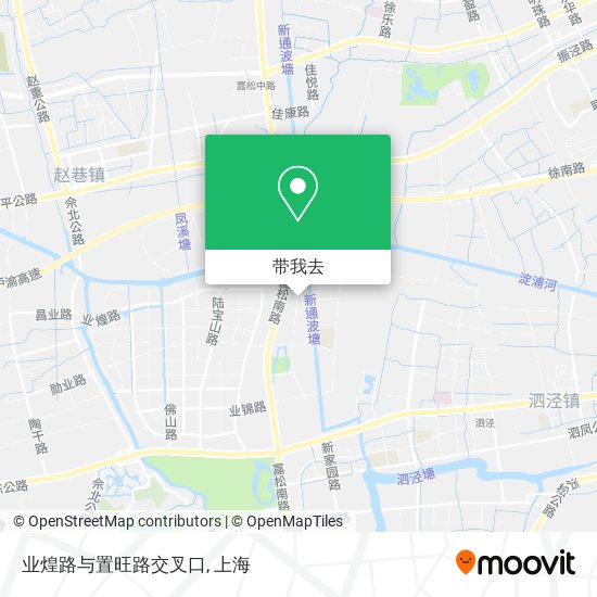 业煌路与置旺路交叉口地图