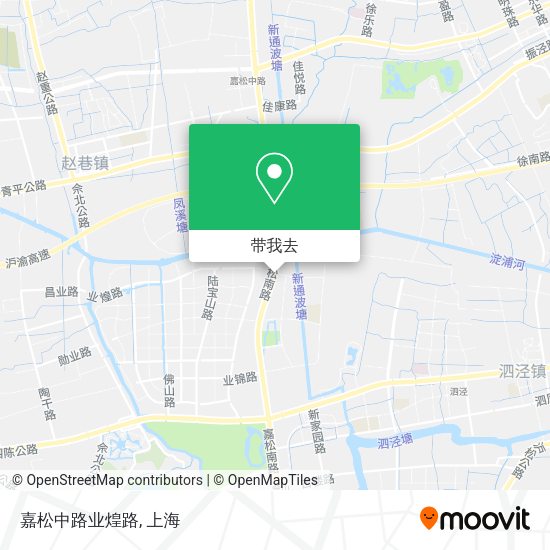 嘉松中路业煌路地图