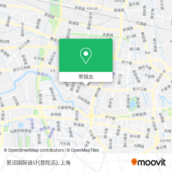 景沼国际设计(普陀店)地图