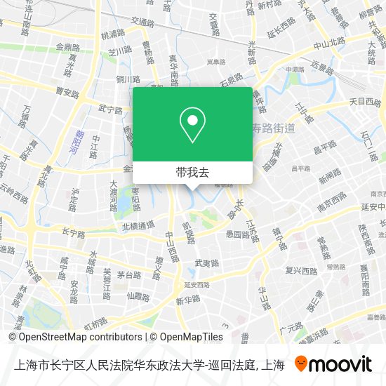 上海市长宁区人民法院华东政法大学-巡回法庭地图