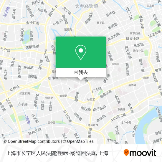 上海市长宁区人民法院消费纠纷巡回法庭地图