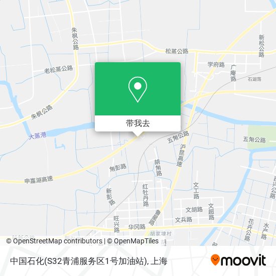 中国石化(S32青浦服务区1号加油站)地图