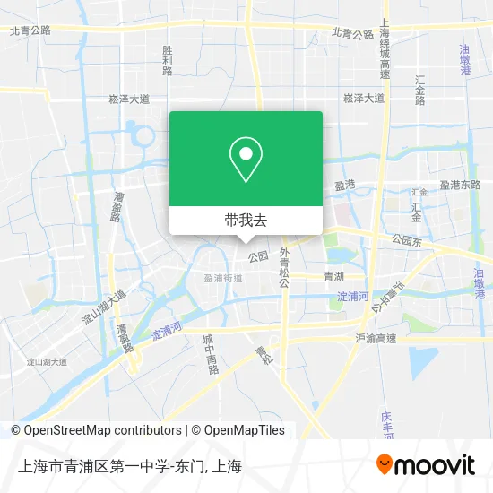 上海市青浦区第一中学-东门地图