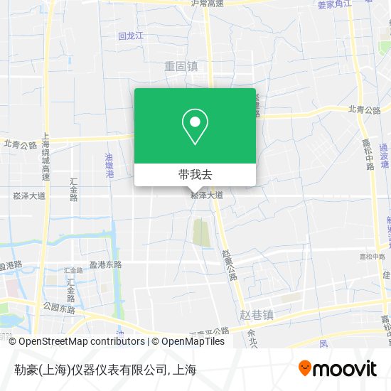 勒豪(上海)仪器仪表有限公司地图