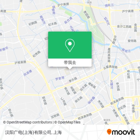 汉阳广电(上海)有限公司地图