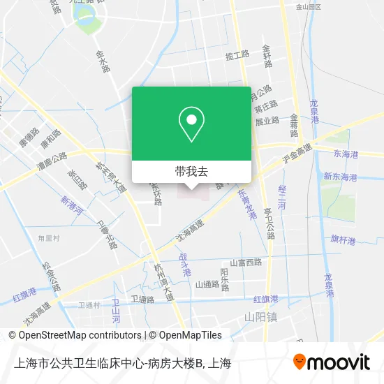 上海市公共卫生临床中心-病房大楼B地图